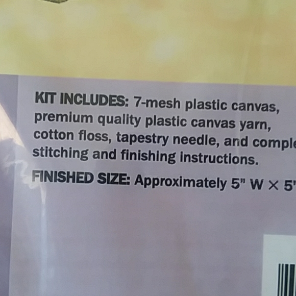 Plastic Canvas kit  Tissue box - Picture 3 of 3